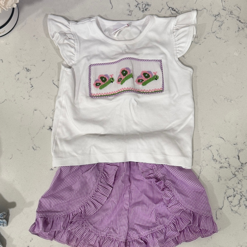 Stitch Fish 2T Shirt and Short set